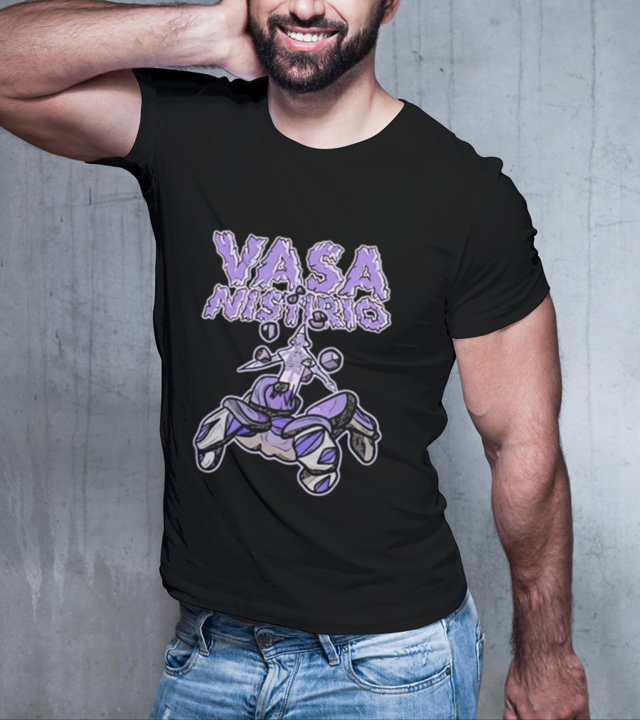 Vasa Nistirio Purple Ice Creature With Floating Crystals T-Shirt