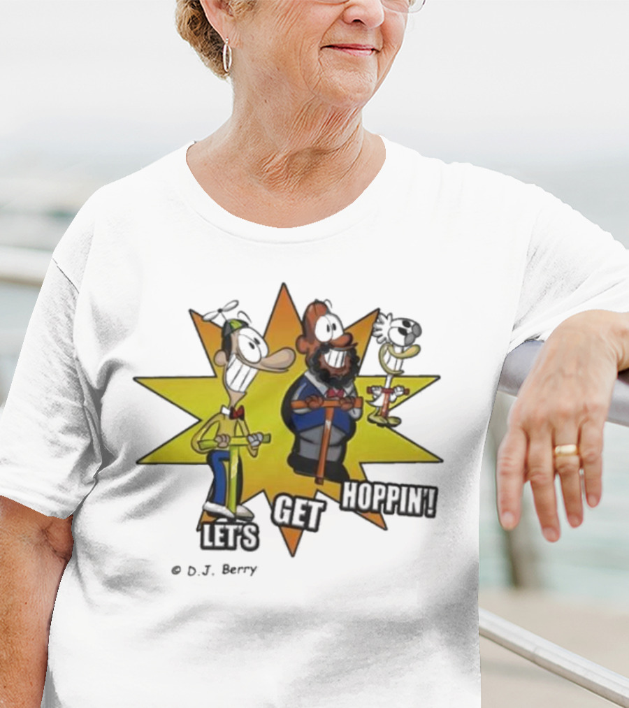 Let's Get Hoppin D.J. Berry Comic Burst T-Shirt