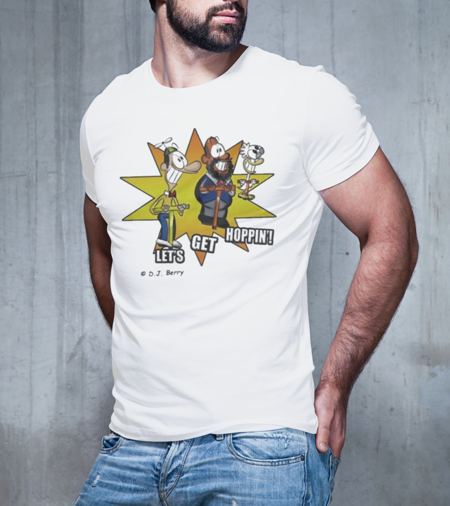 Let's Get Hoppin D.J. Berry Comic Burst T-Shirt