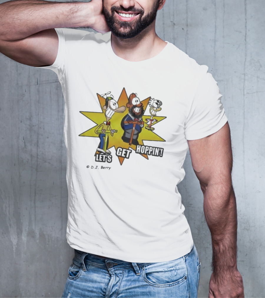 Let's Get Hoppin D.J. Berry Comic Burst T-Shirt