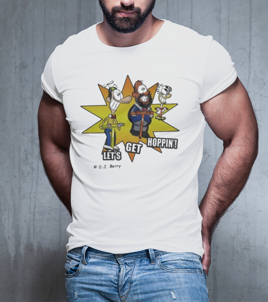 Let's Get Hoppin D.J. Berry Comic Burst T-Shirt