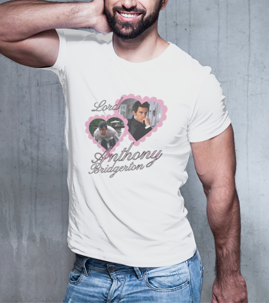 Lord Anthony Bridgerton Heart Frames And Portraits T-Shirt
