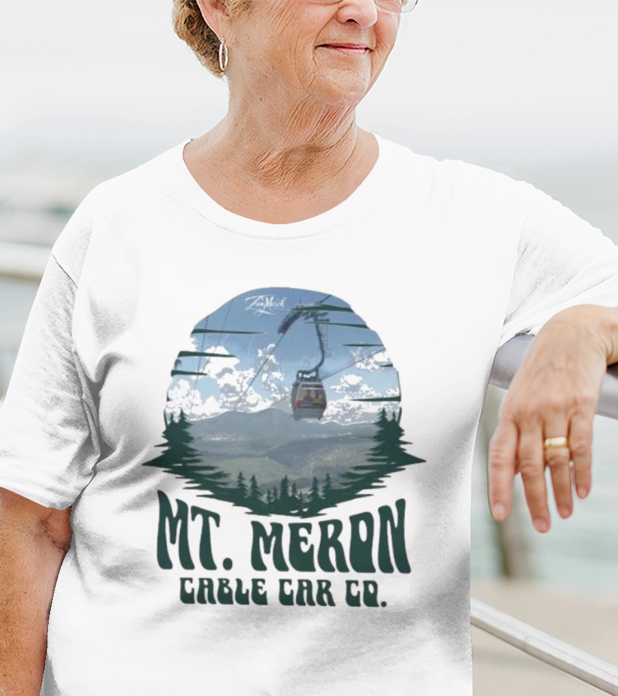 Mt Meron Cable Car Co Scenic Mountain Forest Adventure T-Shirt