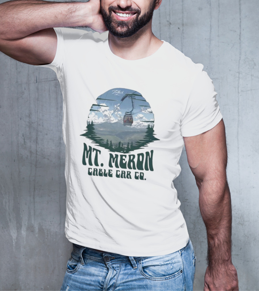 Mt Meron Cable Car Co Scenic Mountain Forest Adventure T-Shirt