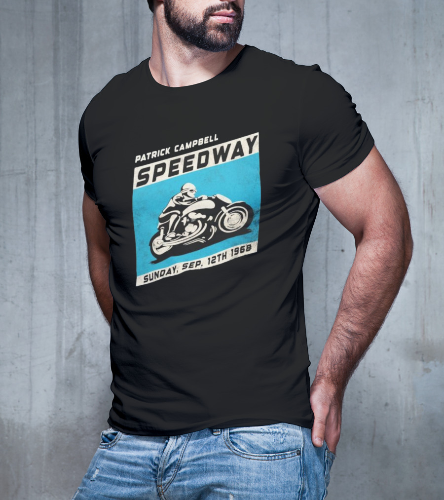 Patrick Campbell Speedway Motorcycle Racing Sunday Sep 12th 1968 T-Shirt