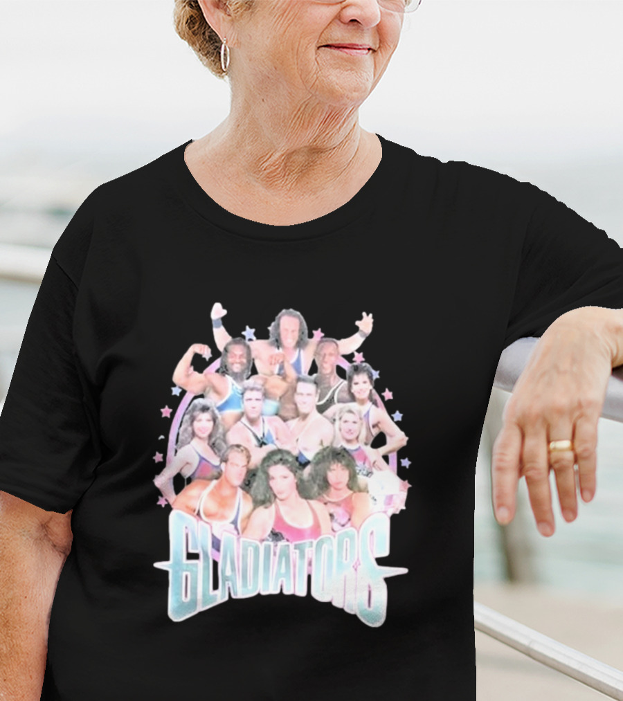 Gladiators Retro TV Show Cast Montage T-Shirt