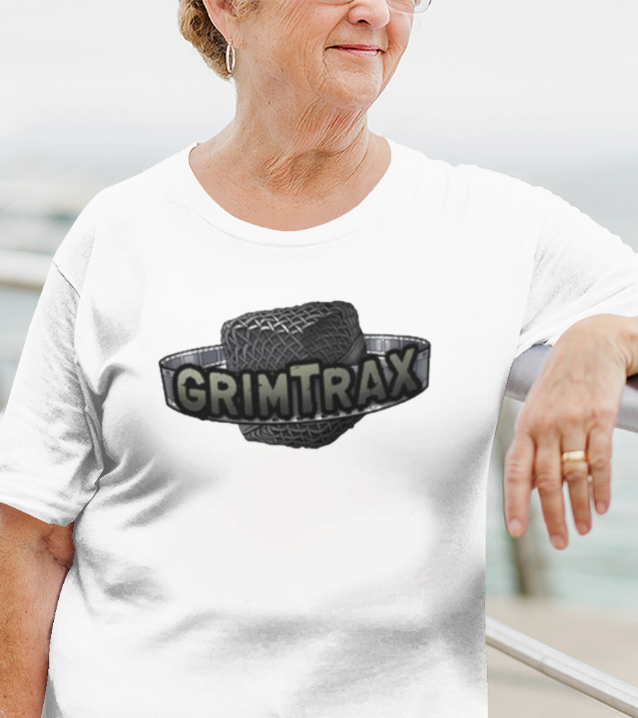 Rifftrax Grimtrax Spinning Tire T-Shirt