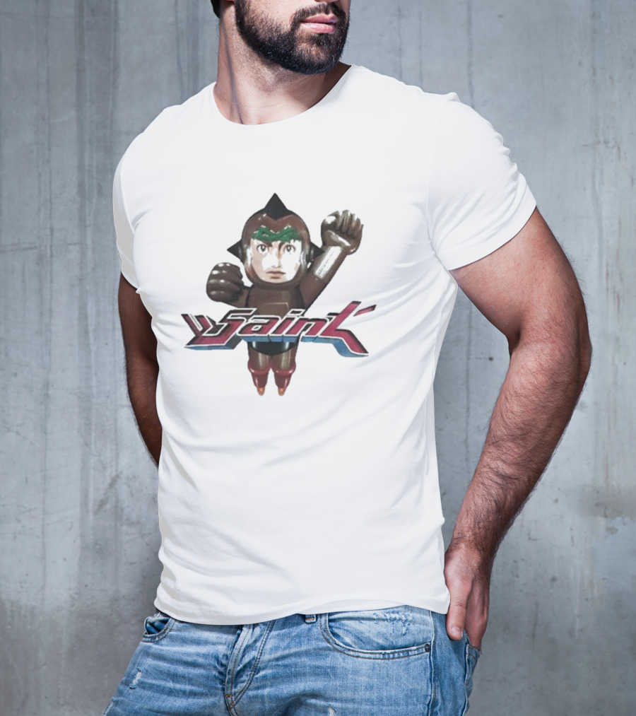 Saint Michael Astro Boy Retro Robot T-Shirt