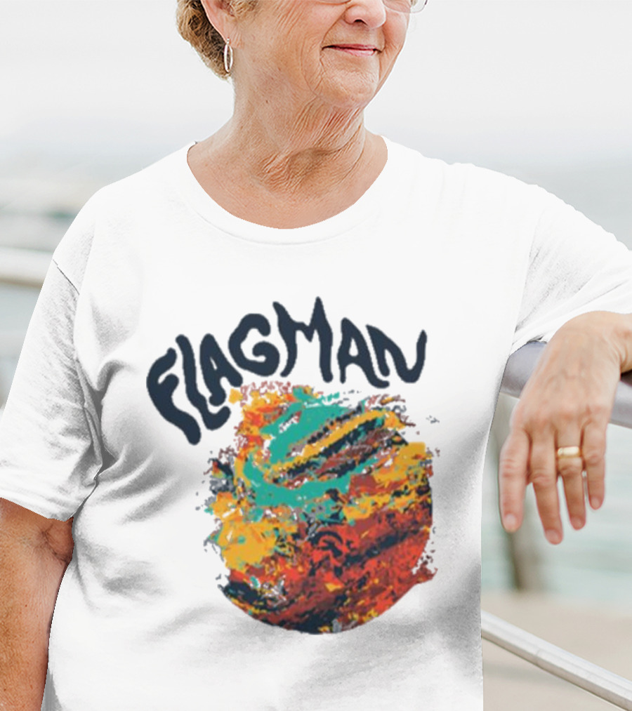 FLAGMAN Swirl Vibrant Earth Hues T-Shirt