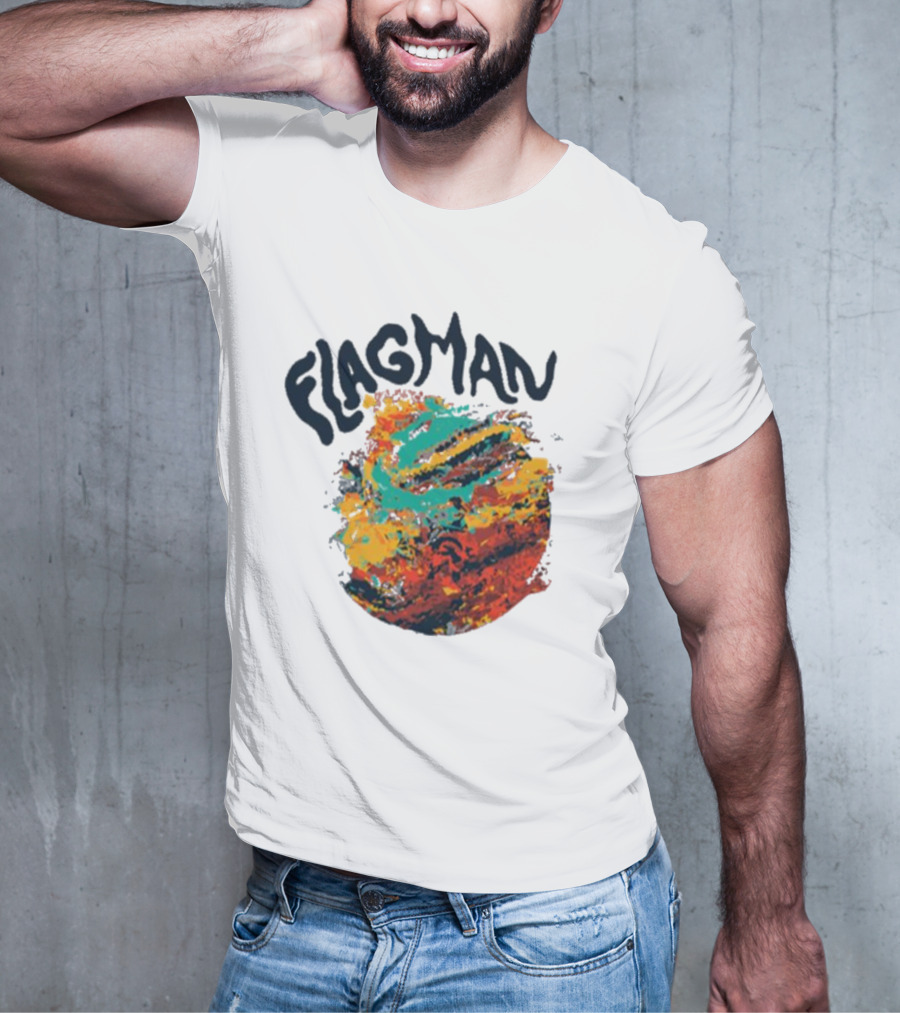 FLAGMAN Swirl Vibrant Earth Hues T-Shirt