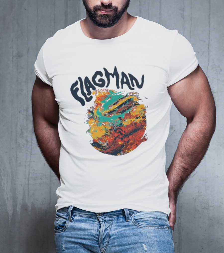 FLAGMAN Swirl Vibrant Earth Hues T-Shirt