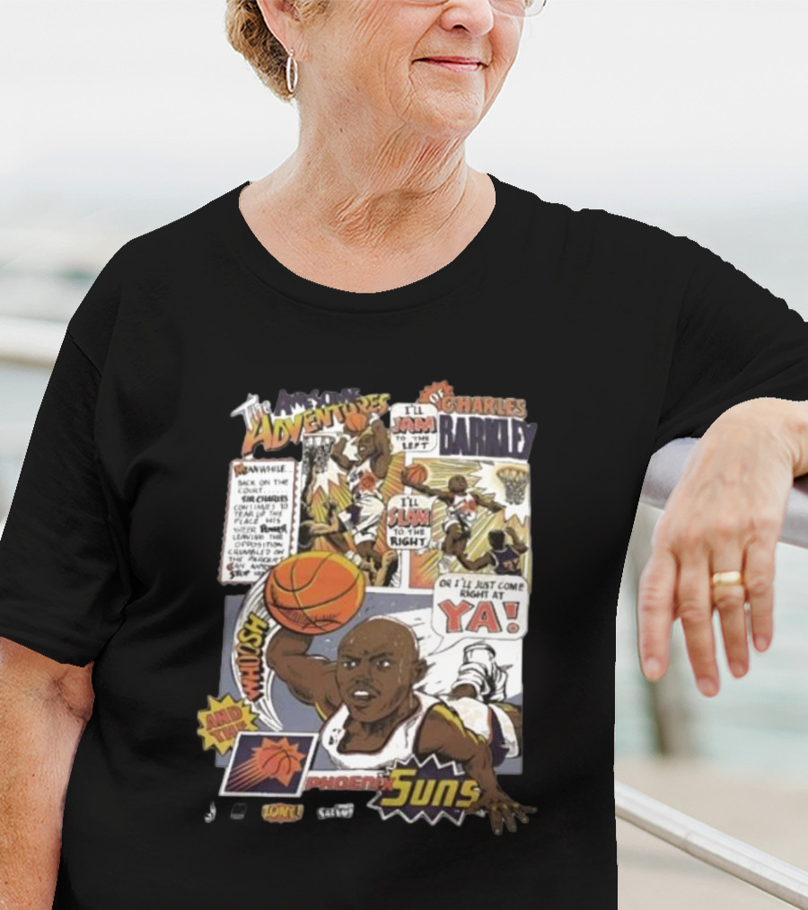 The Adventures Charles Barkley Phoenix Suns Comic Vintage 90s Salem Sportswear T-Shirt