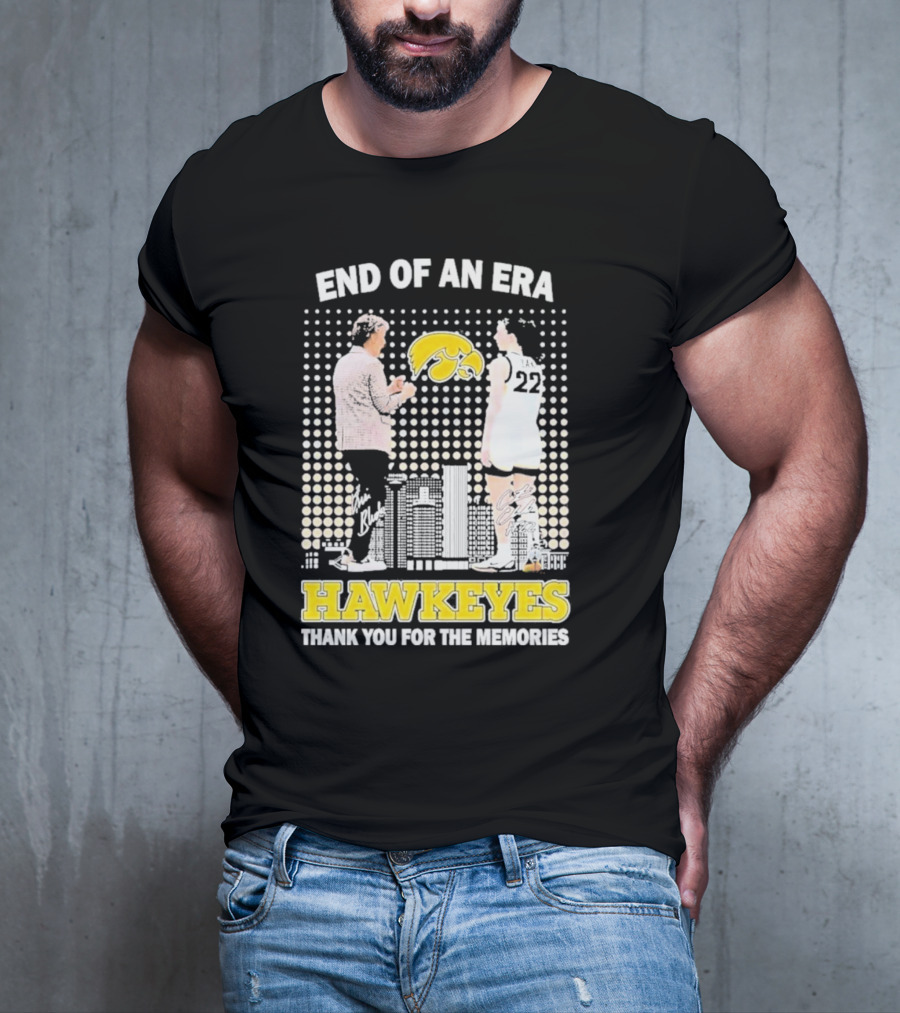 End Of An Era Lisa Bluder Hawkeyes Thank You For The Memories Basketball T-Shirt