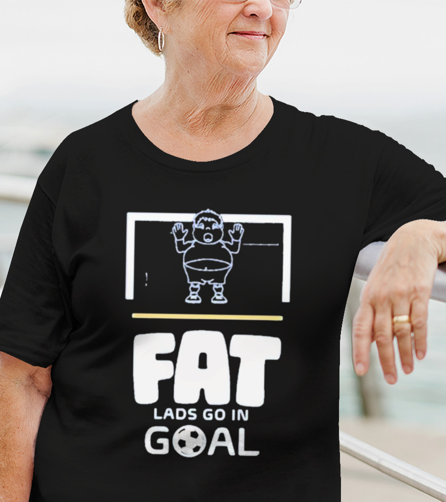 Fat Lads Go In Goal FLGIG Football T-Shirt
