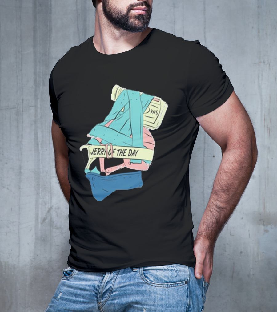 Jerry Of The Day VHS Straps Multicolor Gear T-Shirt