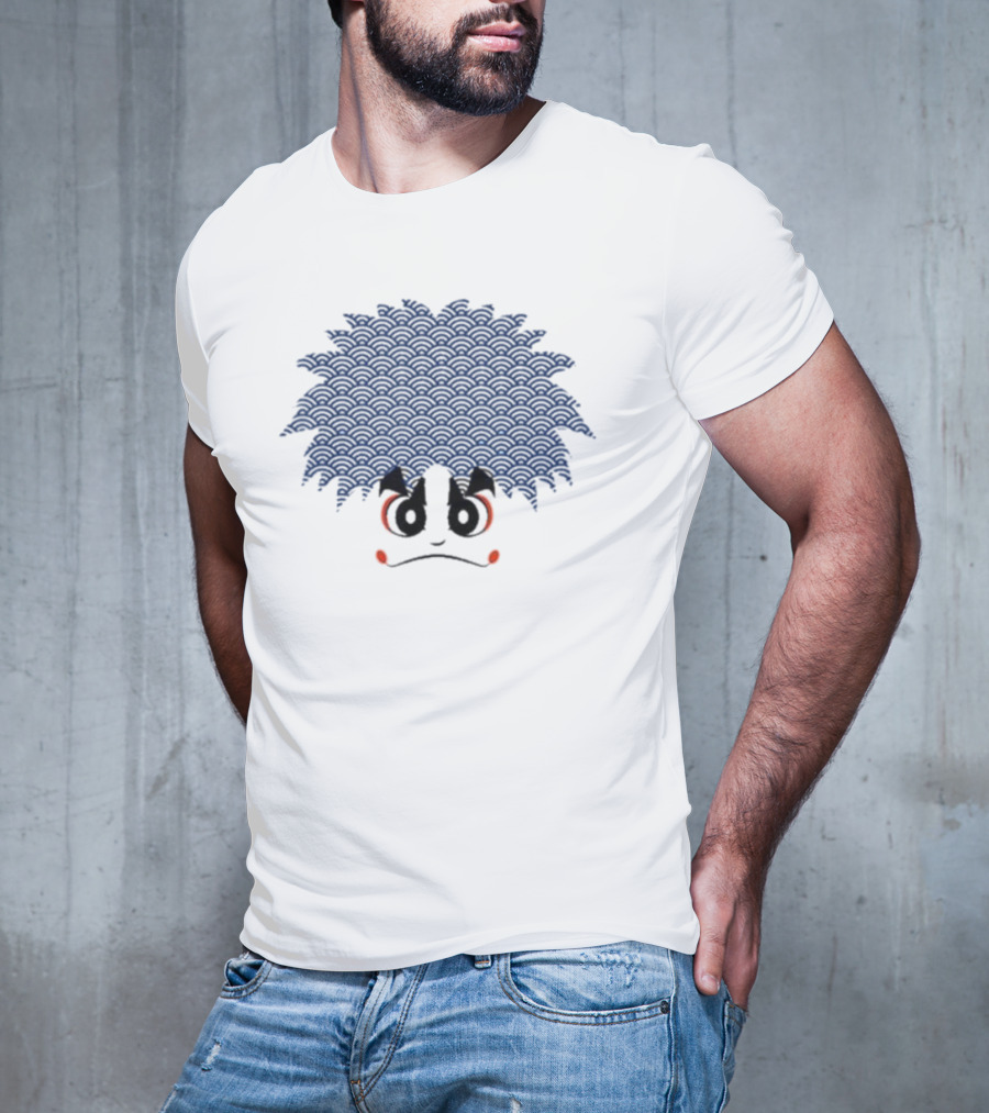 Gare Goemon Goemon Japanese Wave Hairstyle T-Shirt