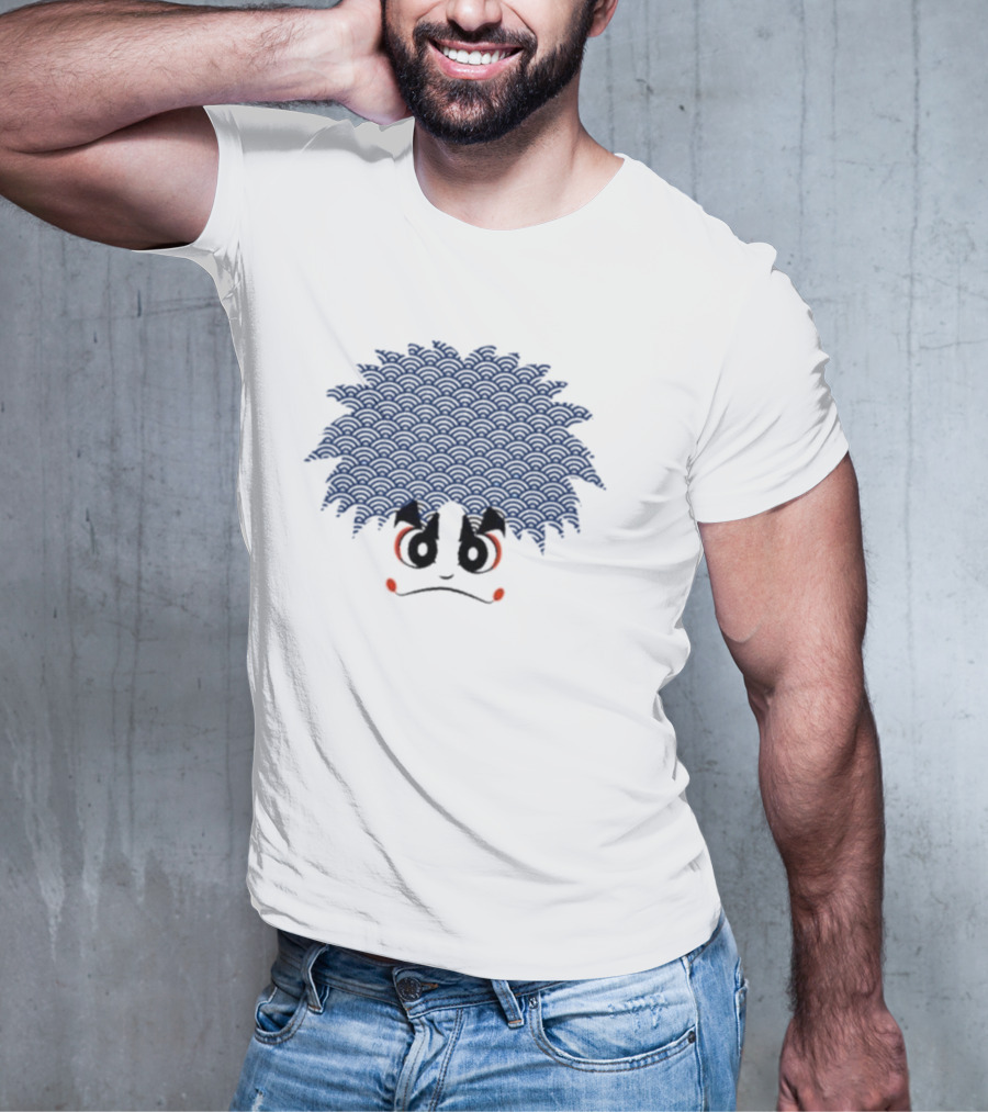 Gare Goemon Goemon Japanese Wave Hairstyle T-Shirt