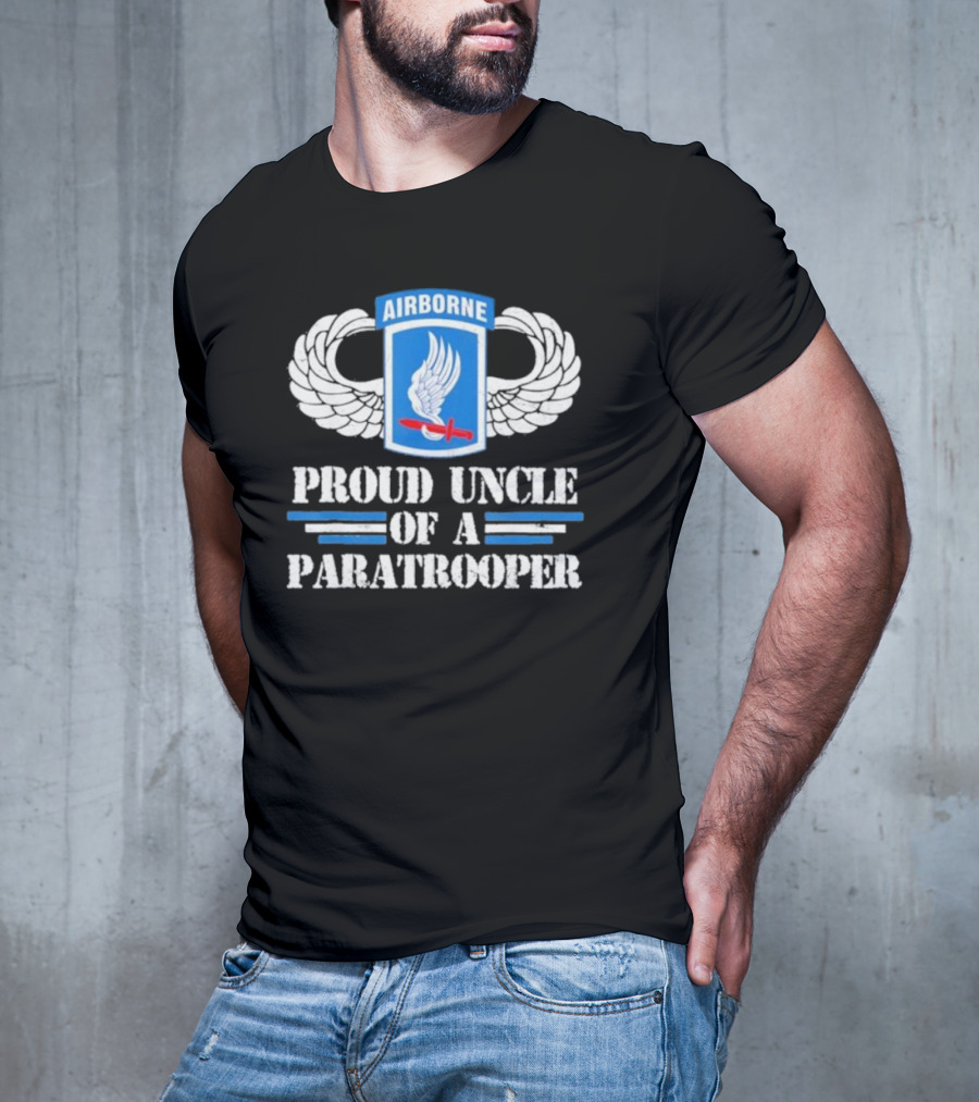 Airborne Wings Proud Uncle Of A Paratrooper T-Shirt