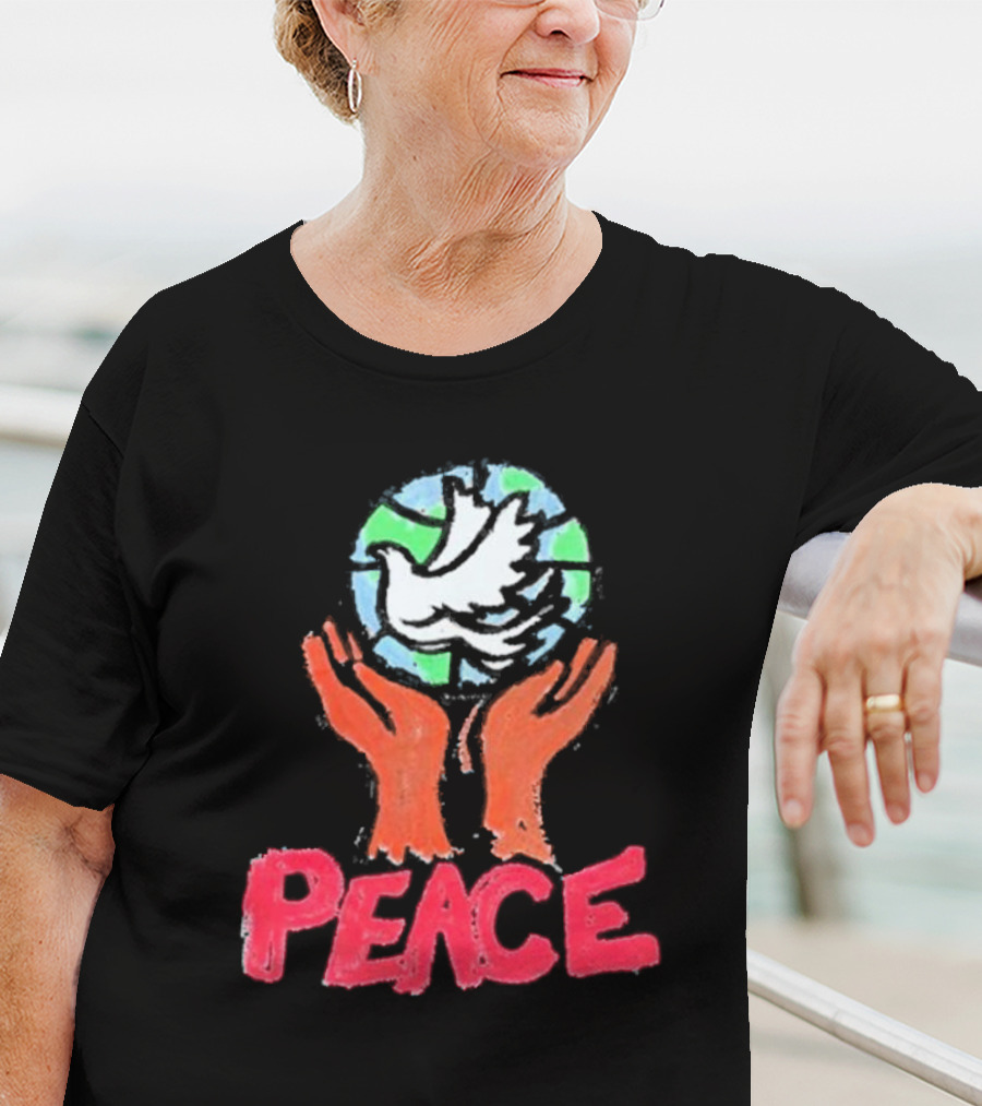 Anthony Edwards Foot Locker Just Don World Peace Dove Hands Peace T-Shirt