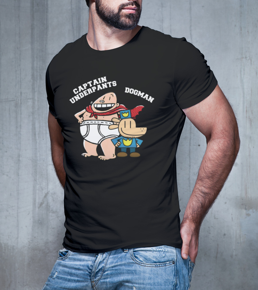 Captain Underpants And Dogman Fun Characters Duo T-Shirt