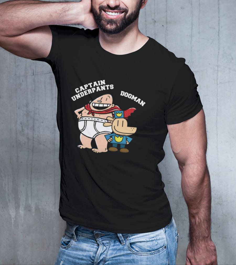 Captain Underpants And Dogman Fun Characters Duo T-Shirt