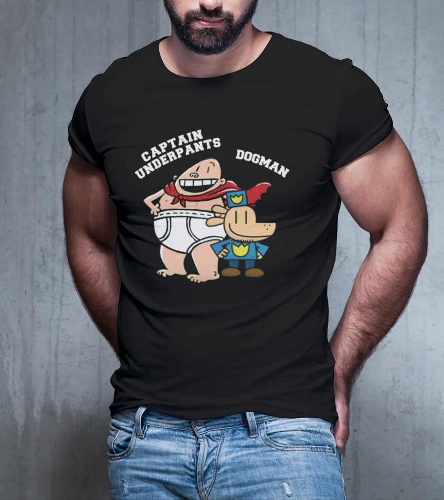 Captain Underpants And Dogman Fun Characters Duo T-Shirt