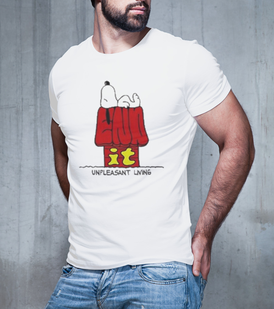 End It Unpleasant Living Pistachio Gallery Doghouse T-Shirt
