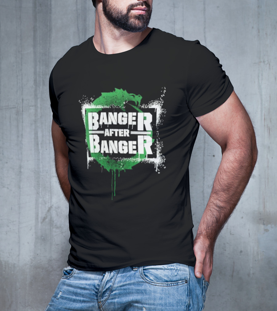Sheamus Banger After Banger Dragon Green Paint Splatter T-Shirt