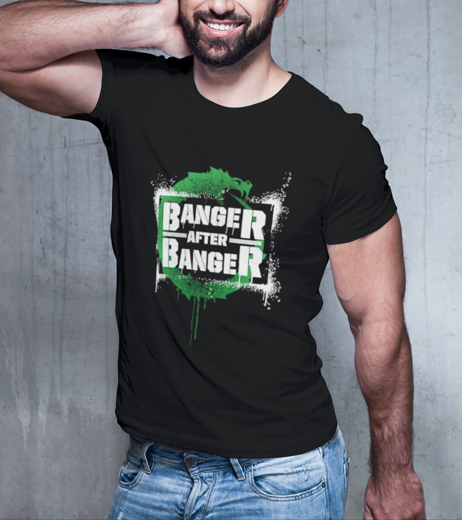 Sheamus Banger After Banger Dragon Green Paint Splatter T-Shirt