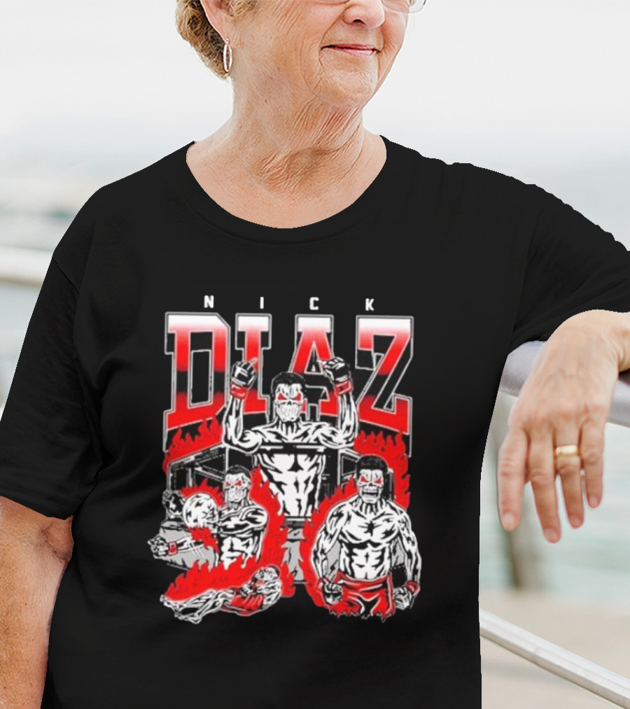 Nick Diaz Skull Fighters MMA Concept T-Shirt