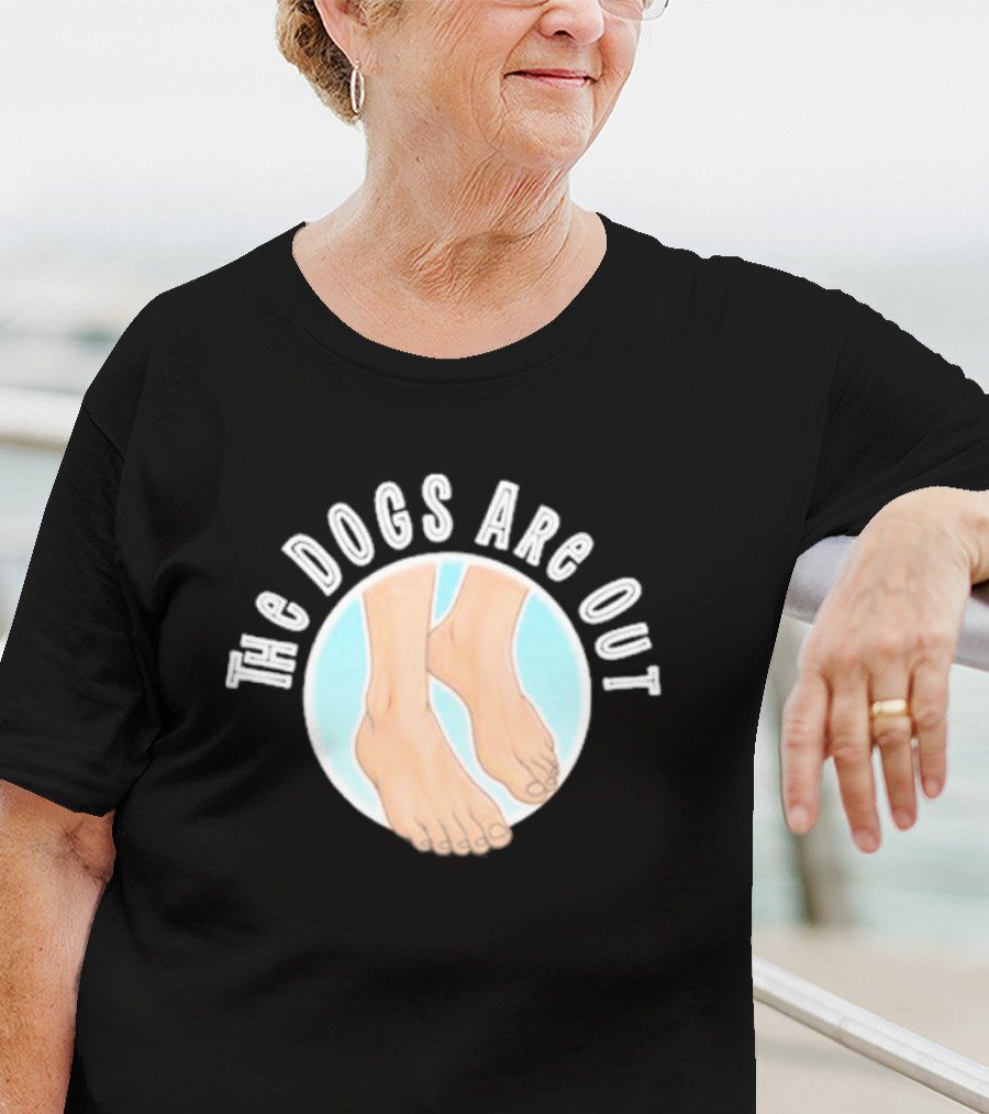 The Dogs Are Out Bare Feet Circle T-Shirt