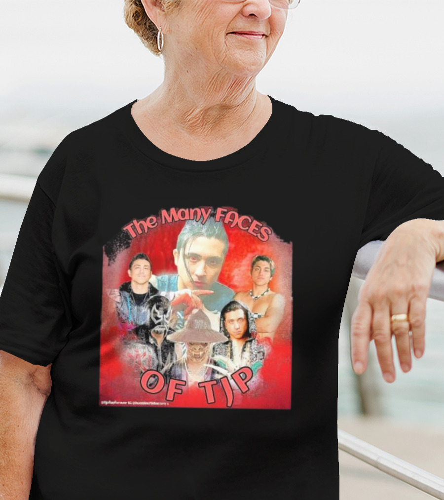 The Many Faces Of TJP Wrestler Transformations And Characters T-Shirt