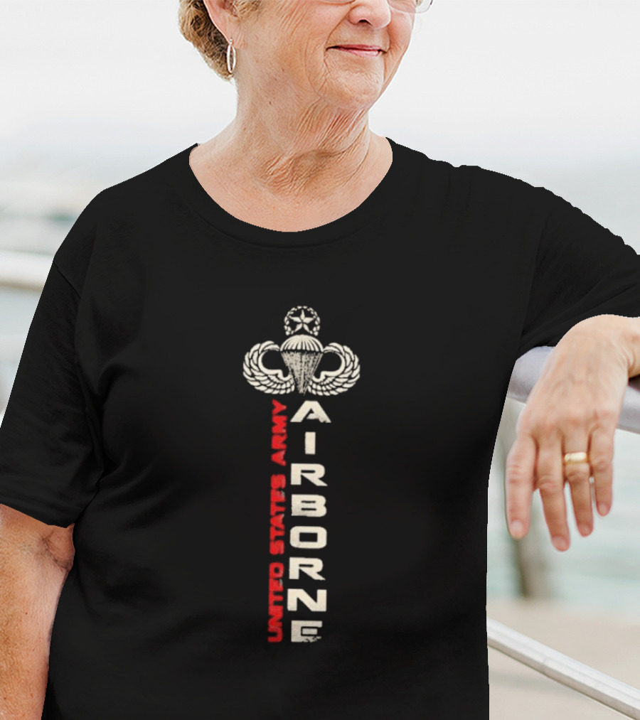 United States Army Airborne Parachutist Badge T-Shirt