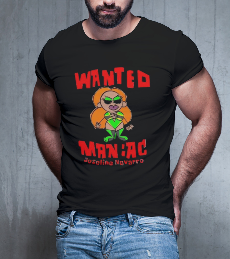 Wanted Maniac Joseline Navarro Character Design Vibrant Costume T-Shirt