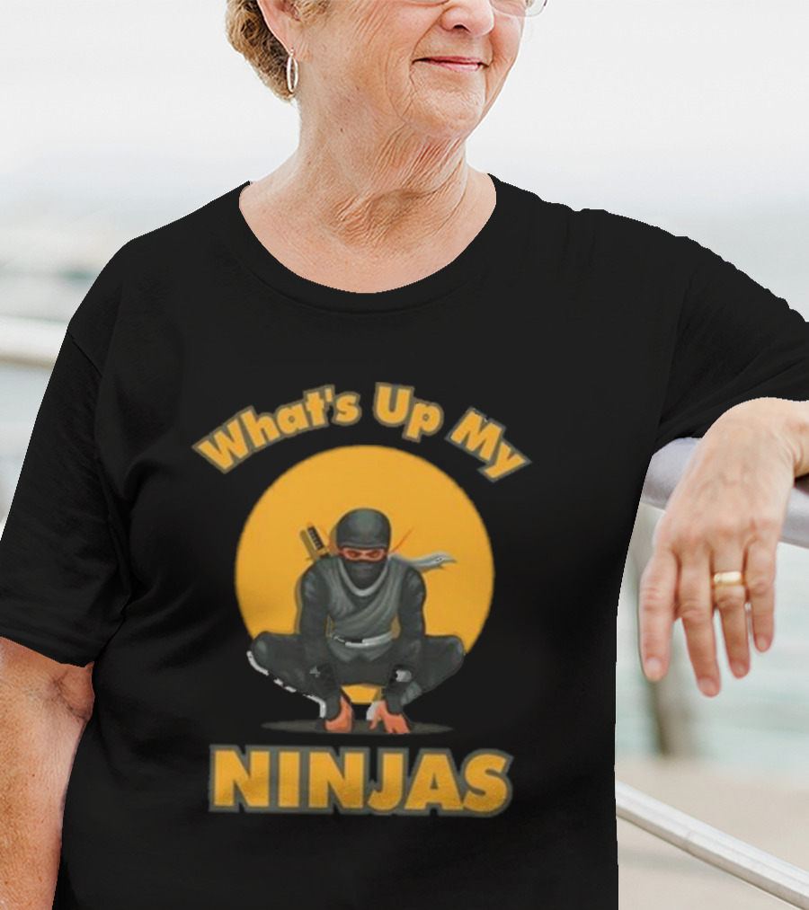 What's Up My Ninjas Stealthy Warrior Pose T-Shirt
