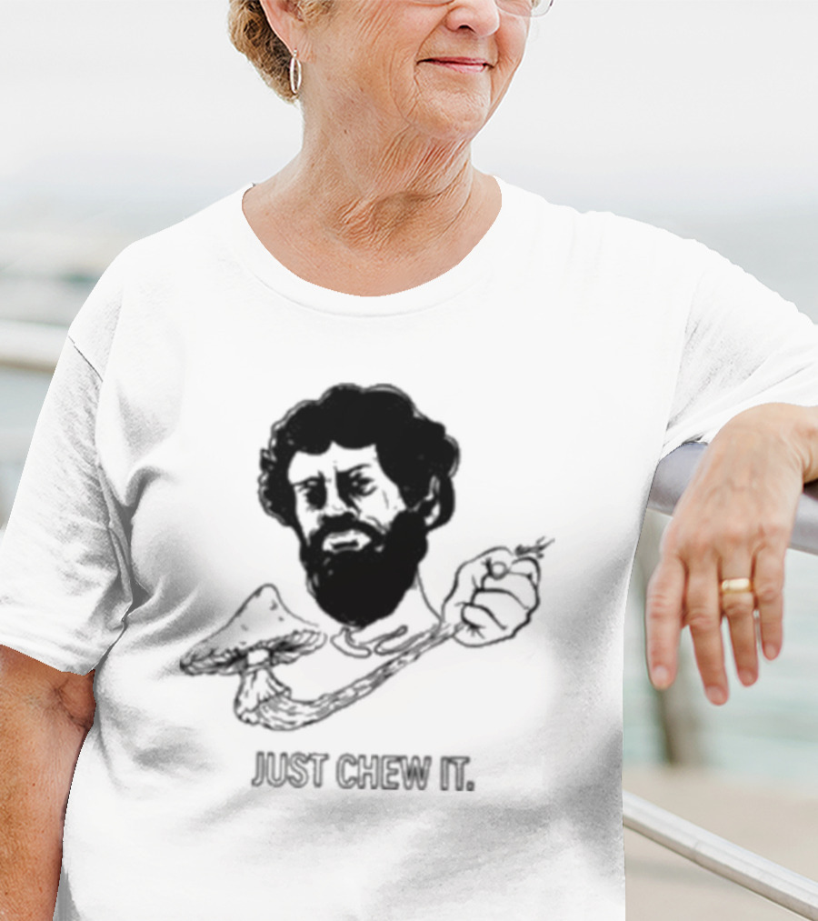 Dmtworld Just Chew It Psychedelic Mushroom Concept T-Shirt