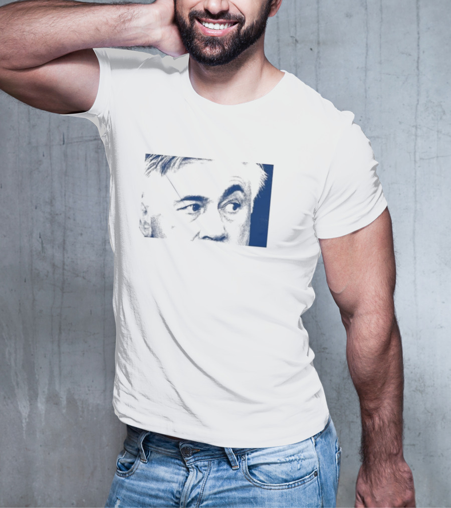 Don Carlo Ancelotti Eyes AOF Images In Blue T-Shirt