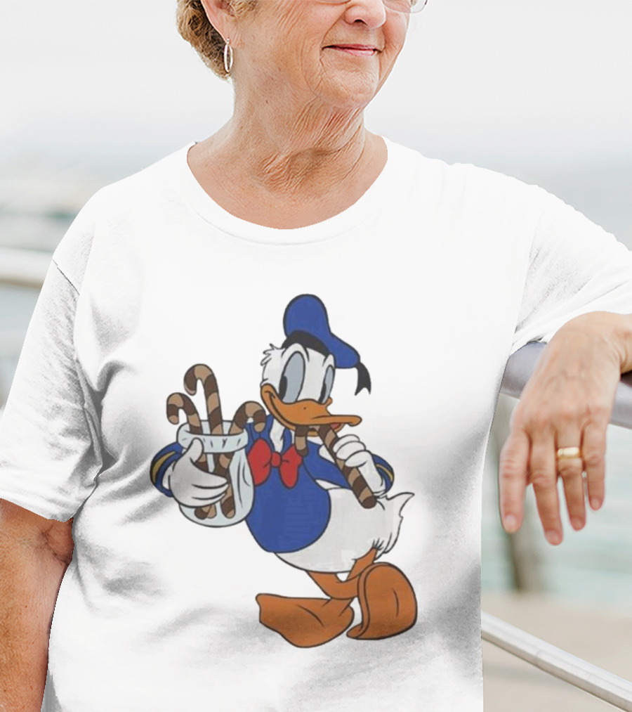 Donald Duck Festive Candy Canes T-Shirt