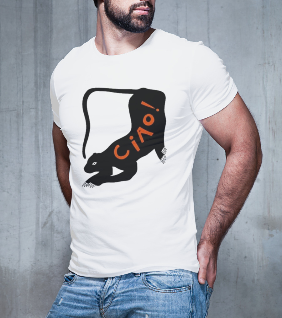 Elena Fiorenza Gatti Ciao Black Cat T-Shirt