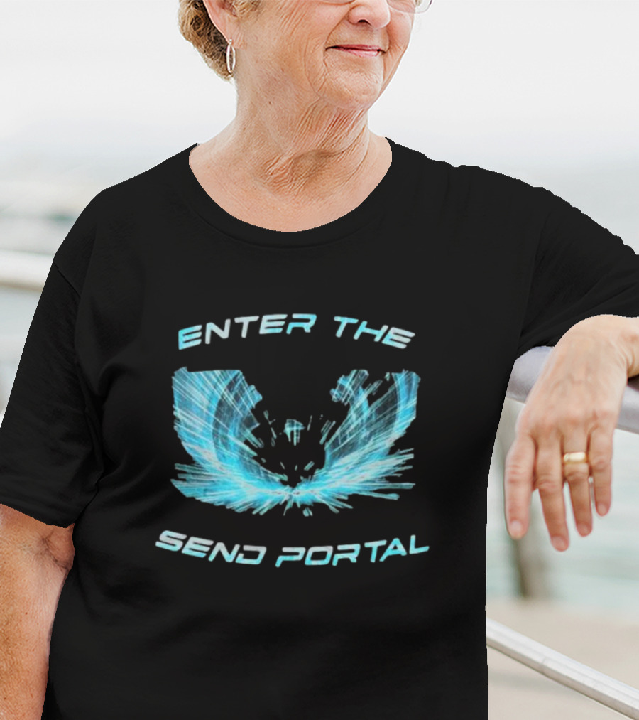 Enter The Send Portal Wings Burst T-Shirt