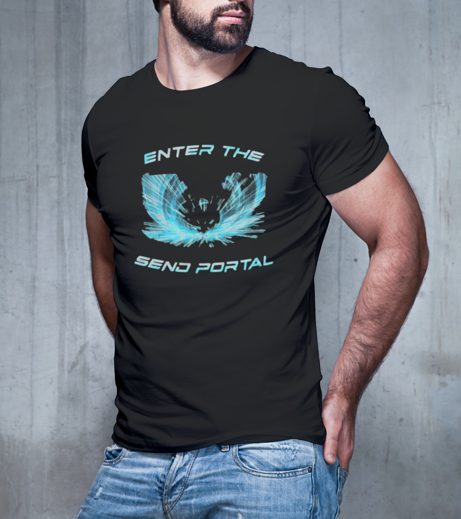 Enter The Send Portal Wings Burst T-Shirt