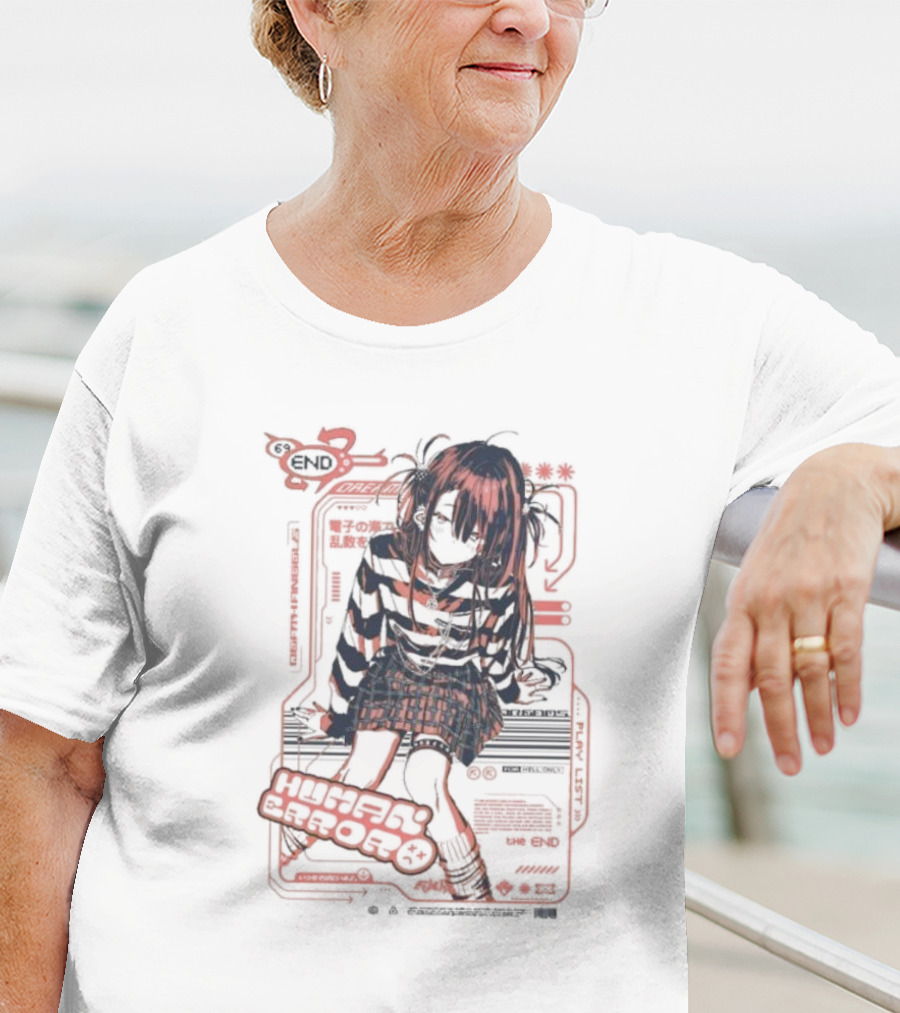 Human Error The End For Hell Only Japanese Girl Cyberpunk Anime Aesthetic T-Shirt