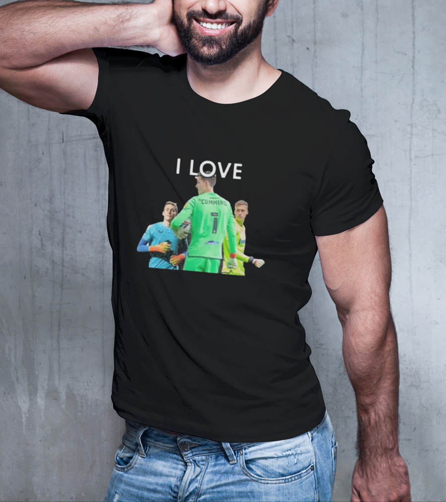 I Love Cumming Soccer Goalkeeper Trio T-Shirt