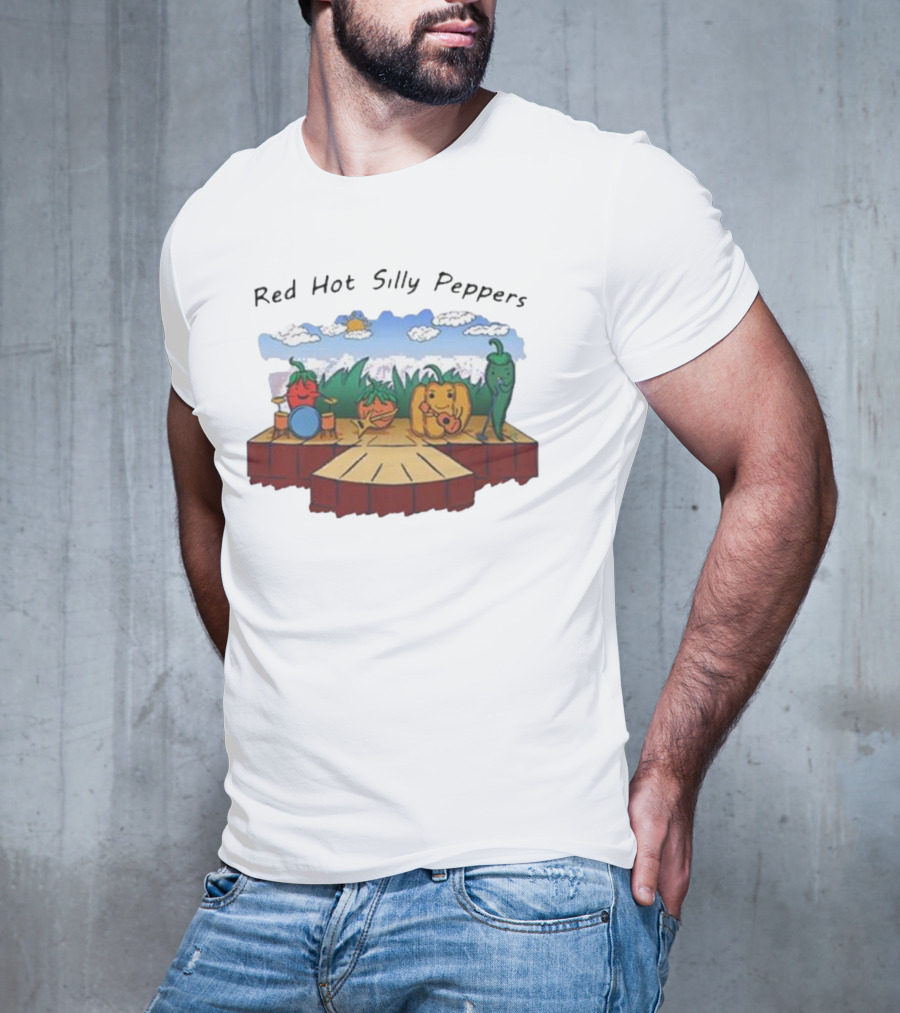 Red Hot Silly Peppers Vegetable Band Performance On Stage T-Shirt