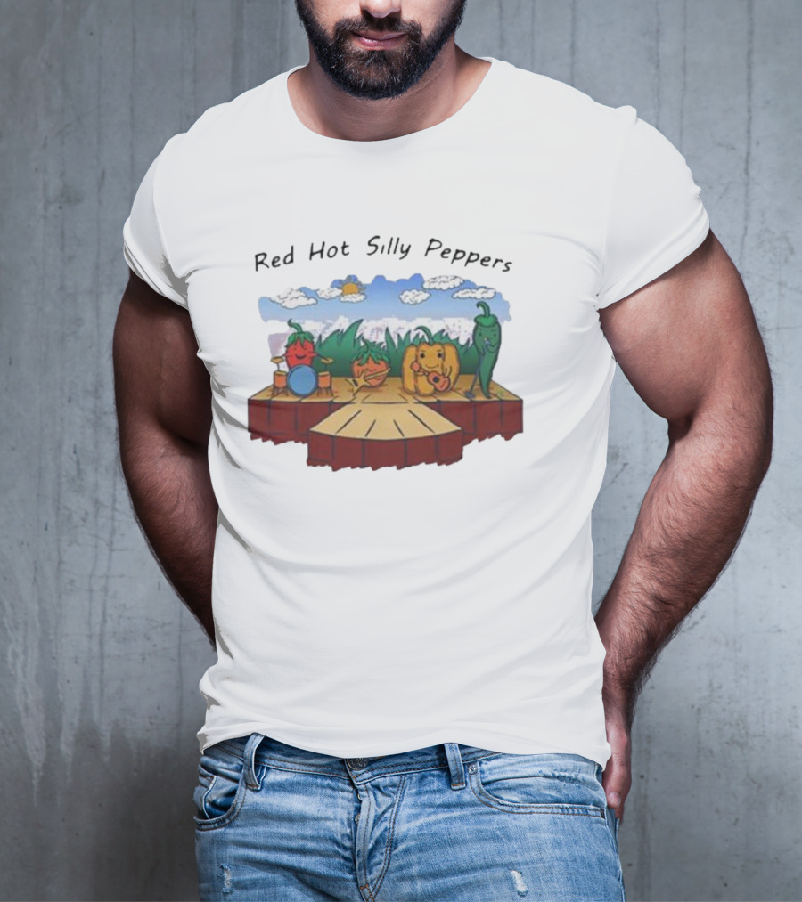 Red Hot Silly Peppers Vegetable Band Performance On Stage T-Shirt
