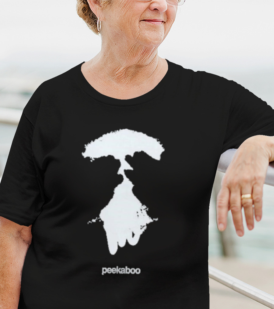 Peekaboo Eyes Wide Open Patch T-Shirt