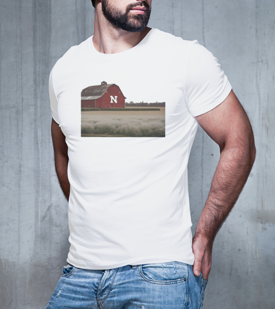 Husker Barn Nebraska Red Barn N T-Shirt