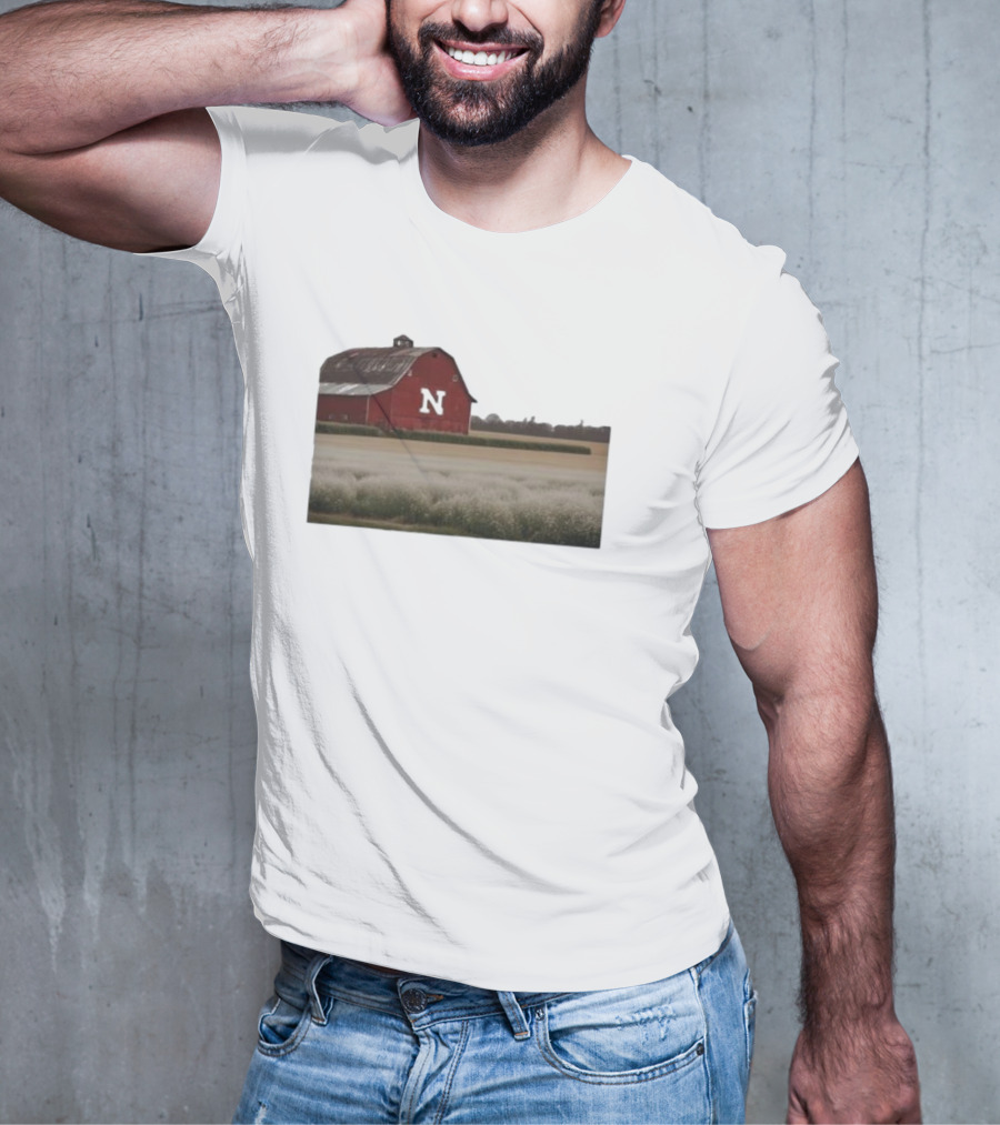 Husker Barn Nebraska Red Barn N T-Shirt