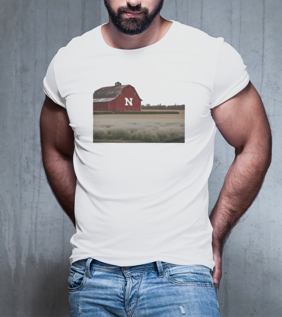 Husker Barn Nebraska Red Barn N T-Shirt