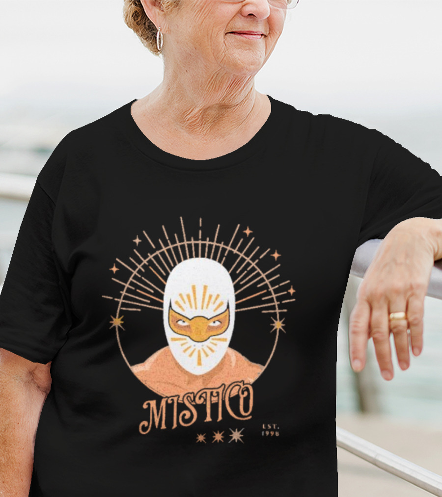 Mistico Est 1998 Wrestling Iconic Masked Starburst T-Shirt